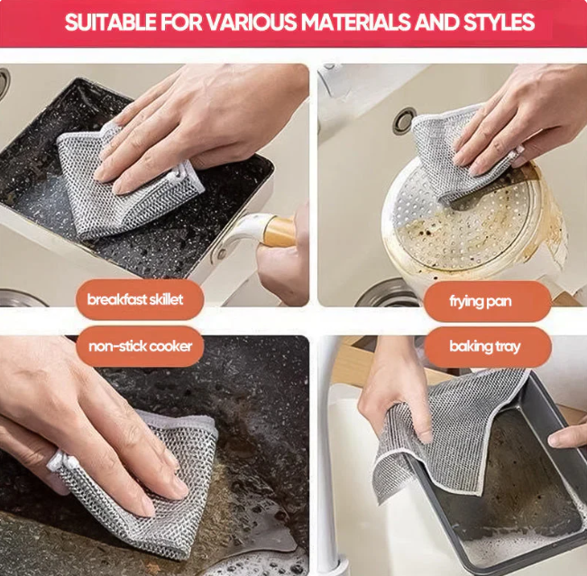Multifunctional Non-Scratch Wire Dishcloth